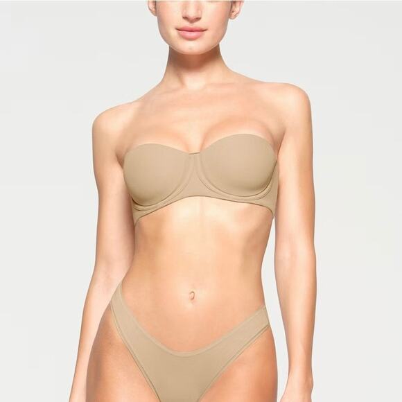 Skims Fits Everybody Strapless Bra in Clay Size 34B (w/ Removable Straps) NWT - Picture 1 of 8
